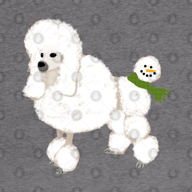 Poodle with a Snowman Tail by ahadden